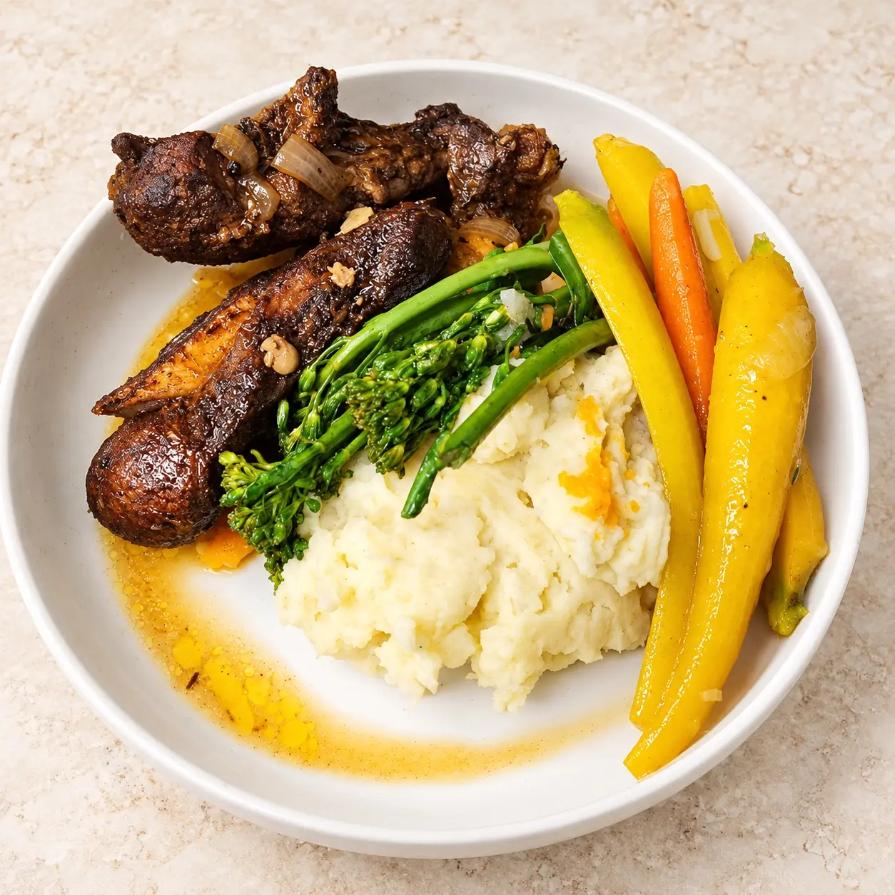 Jerk chicken meal prepared by The Garden of E’tin