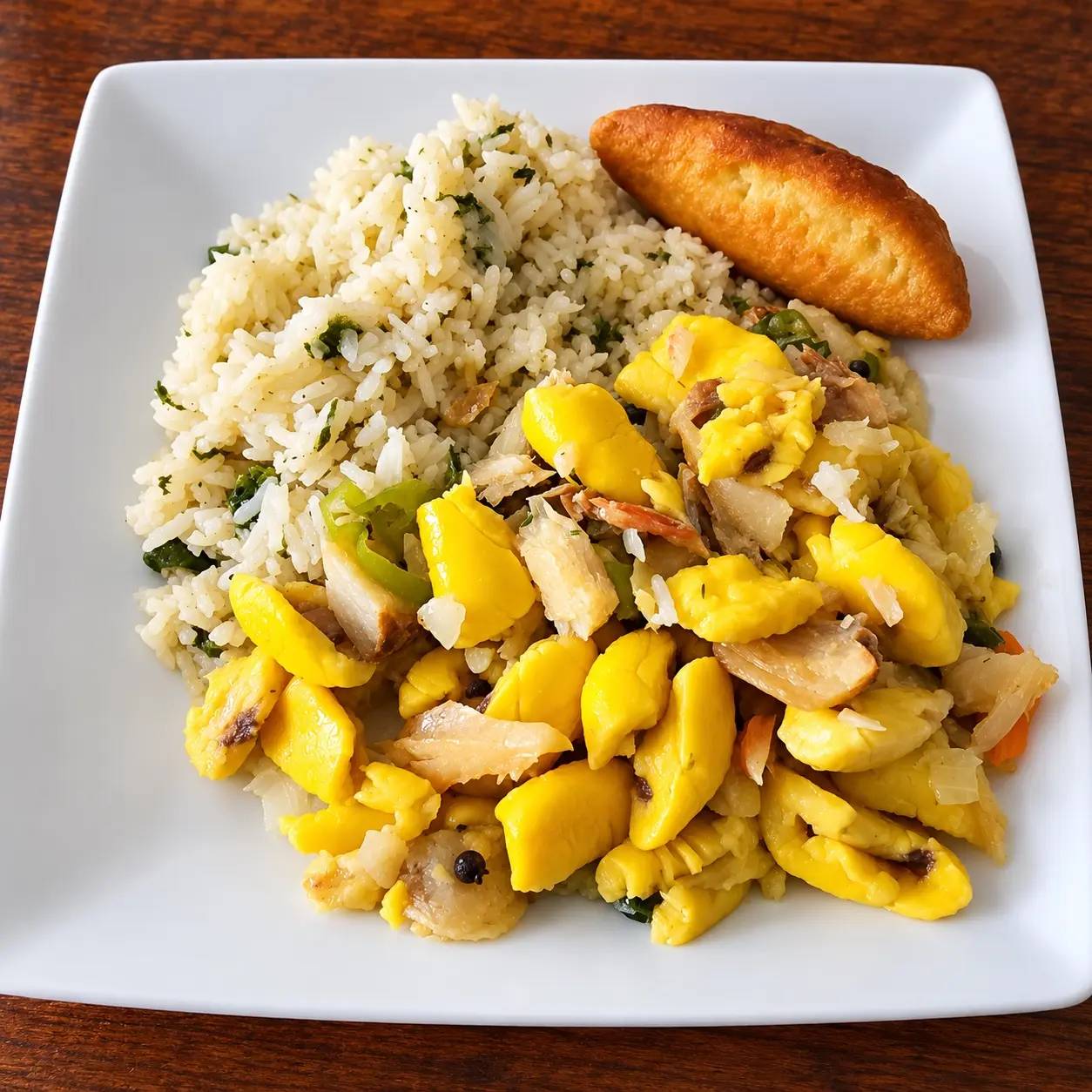Jamaican meal prepared by The Garden of E’tin